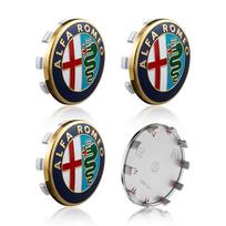 4Pcs 56 60MM Car Emblem Wheel Hub Caps Stickers Hubcap Badge Decals For Alfa Romeo Giulietta 940 Spider 939 Mito 955 159 147