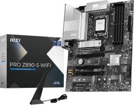 MSI PRO Z890-S WiFi ProSeries Motherboard (Supports Core Ultra Series 2 Intel processors, LGA 1851, DDR5, PCIe 5.0, M.2, SATA, 2.5Gbps LAN, USB