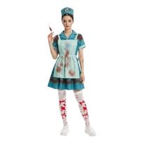 Adult Nurse Costume Set Halloween Medical Uniform Dress with Apron and Cap Suitable for Role Play and Themed Events XL