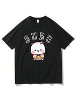 Kawaii Bubu Dudu Panda Bear T-Shirts Short Sleeve Summer WounisexTee-Shirt Cartoon Graphic Printing Tshirts Casual Girls Tees S