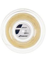 Babolat Thin Gut 200M Hard Court Tennis Monofilament Nylon Natural (125mm/130mm/135mm) Roll, String, 243144, Gauge 1.30mm, (128)