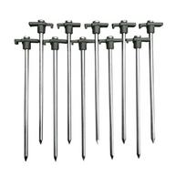 10-Piece 25cm Outdoor Camping Tent Ground Stakes with Handles Ground Stake