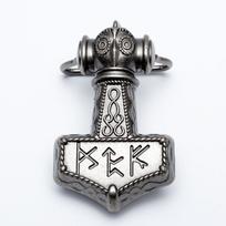Thor's Hammer Zinc Alloy Retro Gothic Belt Buckle for Western Cowboy Fashion