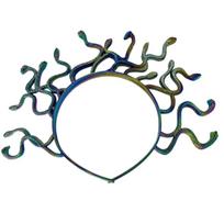 New Colored Halloween Headband Greek Mythology Stage Performances Snake Hair Hoop Vintage Scary Cosplay Prop Hair Styling Tools
