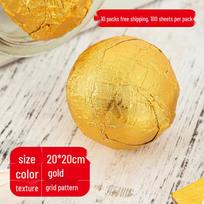 Gold Food Grade Aluminum Foil Wraps auksas