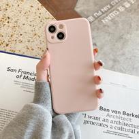 Liquid Silicone Phone Case for IPhone 14 13 12 11 Pro X XR XS Max SE2020 7 8 Plus Straight Edge Soft Shell TPU Protective Cover