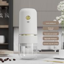 Wireless USB Rechargeable Portable Coffee Bean Grinder S-13 Electric Model balta
