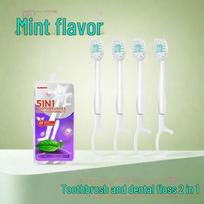 Bursting Bead Mini Toothbrush - Portable, Fresh Breath, Multifunctional for Adults