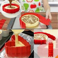 Cake Mold - DIY - Magic Silicone - 4 pieces - Non-slip - 19x5.5cm