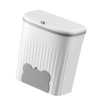 Kitchen Compost Bin Cabinet Door Mounted Trash Can with Lid Under Sink Garbage Storage Solution Plastic Waste Container L