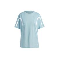 Adidas x Stella McCartney Round Neck Short Sleeve Sport T-shirt Women Tops Grey Blue IC6015 S