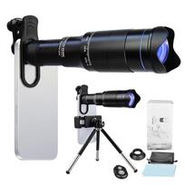 40X Mobile Phone Telephoto Lens Kit with Lens Clip + Phone Holder + Extendable Mini Tripod + Remote Shutter for Hiking juoda