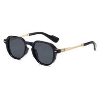 Spicy Girl Retro Aviator Sunglasses: Small Frame, Anti-UV, Classic European & American Style for Women