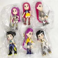 6pcs/Set Kpop Demon Hunters Action Figure Toy Derpys Tiger Rumi Mira Zoey Sussy Figurine Doll Fans Gift  Christmas Gift