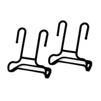 2Pcs Multi-Purpose Shoe Rack Double Hooks for Household Balcony Storage Sunshine Drying Shoes Organizer Home Essentials