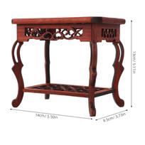 Rosewood Display Stand Base For Bonsai Vase Sculpture Ornamental Stone Holder Home Office Decor Wooden Pedestal Plant Stand šviesiai žalios spalvos