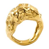 JINHUI Textured Striped Bumpy Finger Rings Vintage Stainless Steel Twist Design Waterproof Charm Ring for Women Jewelry 2024 6