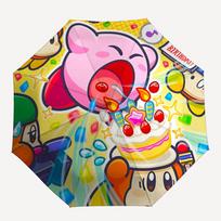 1PC Kirby Party Auto Open/close Folding Portable Umbrella  with 8 Rib Structure for Women/Men, All-Season Use   0901158