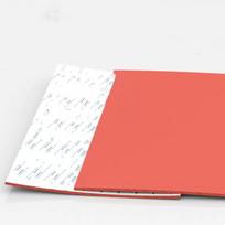 1/2/3/4/5mm Adhesive Silione Foam Rubber Sheet 250*250mm Closed Cell Silicon Sponge Sheet High Temps Resist Red Mat 1mm raudona