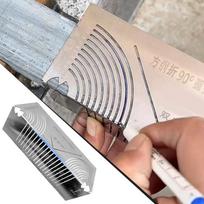 Precise-Flex Angle Arc Marking Tool Aluminum Alloy Angle Measuring Ruler Welding Pipe Cutting Ruler Pipefitter Measuring Tool China Mainland