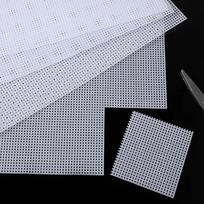 5 Pcs Plastic Mesh Canvas Sheets Needlepoint Canvas with Weaving Needle Eye Mesh for Embroidery Crafts Crochet Project China Mainland