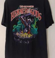Rare 1988 Led Zeppelin Hammer Of The Gods black T shirt Reprint Unisex T-Shirt S