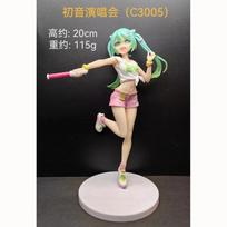 19CM Anime Hatsune Miku Figure Stage Performancer Dress up Model Toy Gift Action Figure Collectible Doll Concert Support