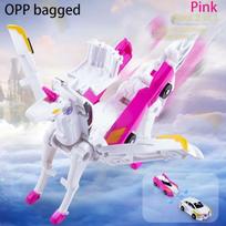 2 in 1 Transformation Car Unicorn Action Figure Vehicle Transforming Plaything Boy Kid Present Christmas