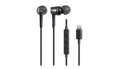 BK Earphones with Lightning Compact Audio-Technica ATH-CKD3Li Microphone, Cable, 1.2m In-Ear Type, Black,