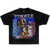 2012 Finals Thunder Vs Heats Lebron Durant Boxy Vintage Shirt Basketball Tees S