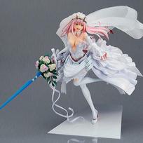 Darling In The Franxx Zero Two 1/7 Scale 27cm Wedding Dress Ver Anime Figure Collectible Model Desktop Decoration High Quality Gift For Anime