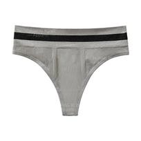 Foreign trade large size seamless high waist thong women's elastic sports fitness yoga comfortable breathable T-briefs S
