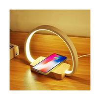 Bedside Lamp Wireless Charger, Touch Table Lamp with USB Port, LED Desk Lamp with 3 Brightness Levels and Stepless Dimming