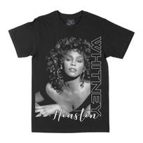 Whitney Houston Black Cotton TShirt Vintage Retro Casual Unisex S