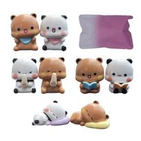 Cute Bubu Dudu Car Ornaments Panda Bear Blind Bag Figure Toy Anime Accessories Kawaii Bear Doll Home Decor Christmas Gift
