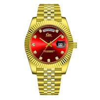 Cross Watch 2025 Men's Automatic Calendar Quartz, Stainless Steel Business Waterproof Dial.