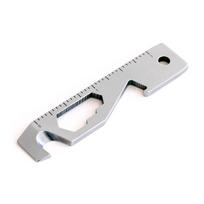 Mini Crowbar Rope Cutter 420 Stainless Steel Nail Puller Bottle Opener Box Opener Line Cutter Multi-function Keychain Pendant