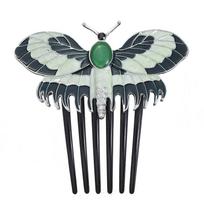 ZRM Fashion Vintage Titanic Butterfly Combs Charms Animals Hairpins Hair Combs Accessories Women Girlfriend Jewelry Gift žalia
