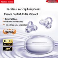 Newman A50 Bone Conduction Bluetooth Ear Clip Headphones violetinė