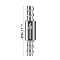 1PC For CO2 Equipment Non Return Water For 4mm Pipe Aquarium Stainless Steel Check Valve Dioxide Cylinder To CO2 System Diffuser