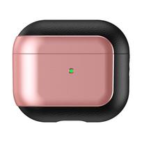 Modern Electroplated Leather Pattern Protective Case For Apple AirPods 4 3 Pro3 Pro2 Wireless Bluetooth Earphone Anti-Drop Cover For Airpods 4