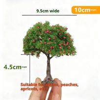 Mini Artificial Bonsai Tree Realistic Moss Topiary with Berries, Fake Tree for Fairy Garden,Terrarium,Desk & Home Decor