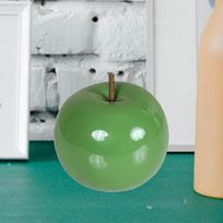 Ceramic Apples Statue Gold Desk Decor Modern Tabletop Collectible Figurine for Christmas Bedroom Shelf Decoration