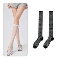 Fashion Ultra-thin Women Stockings Transparent Crystal Silk Long Socks Nylon Material Elastic Japanese Fashion Socks Sweet Girls One Size juoda