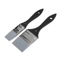 ABUL-2 PCS Paint Brushes, As Shown Silica Gel Wide And Narrow Solid Flexible Paintbrush Set