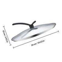 Premium Tempered Glass Lid Multi Purpose Visible Cooking Cover Fits Pots Pans Woks Dutch Ovens Heat Retention Clear Lid Kitchen