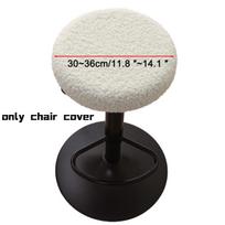 1PC Teddy Fleece Stool Cover Bar Round Swivel Chair Cover Universal Stool Cover Bar Coffee Shop Stool Cover High Quality Slipcov balta
