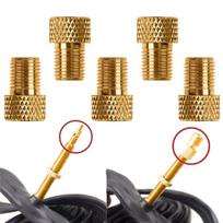 BAAU 100Pcs Bike Valve Adaptor Pump Bicycle Convert Presta to Schrader Copper Valve Adaptor Gas Nozzle Tube Cycling Tool NONE