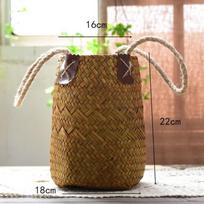 Wedding Grass Woven Flower Basket Universal Outdoor Plant Pot Indoor Succulent Organizer