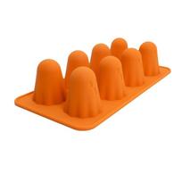 Reusable Ghost Jello Mold Easy To Clean Orange Silicone Chocolate Mold Halloween Homemade Ghost Baking Mold for Gummy Candy oranžinė